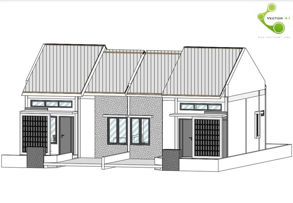 foto tampak rumah tipe 36 perumahan SULTAN ARECA CITY (SAP X)