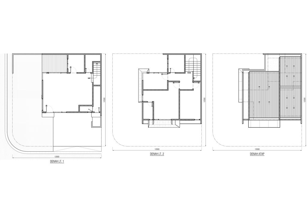foto denah rumah tipe The Twelve 1243 Signature (12x12,5) perumahan AMEGA WESTPARC
