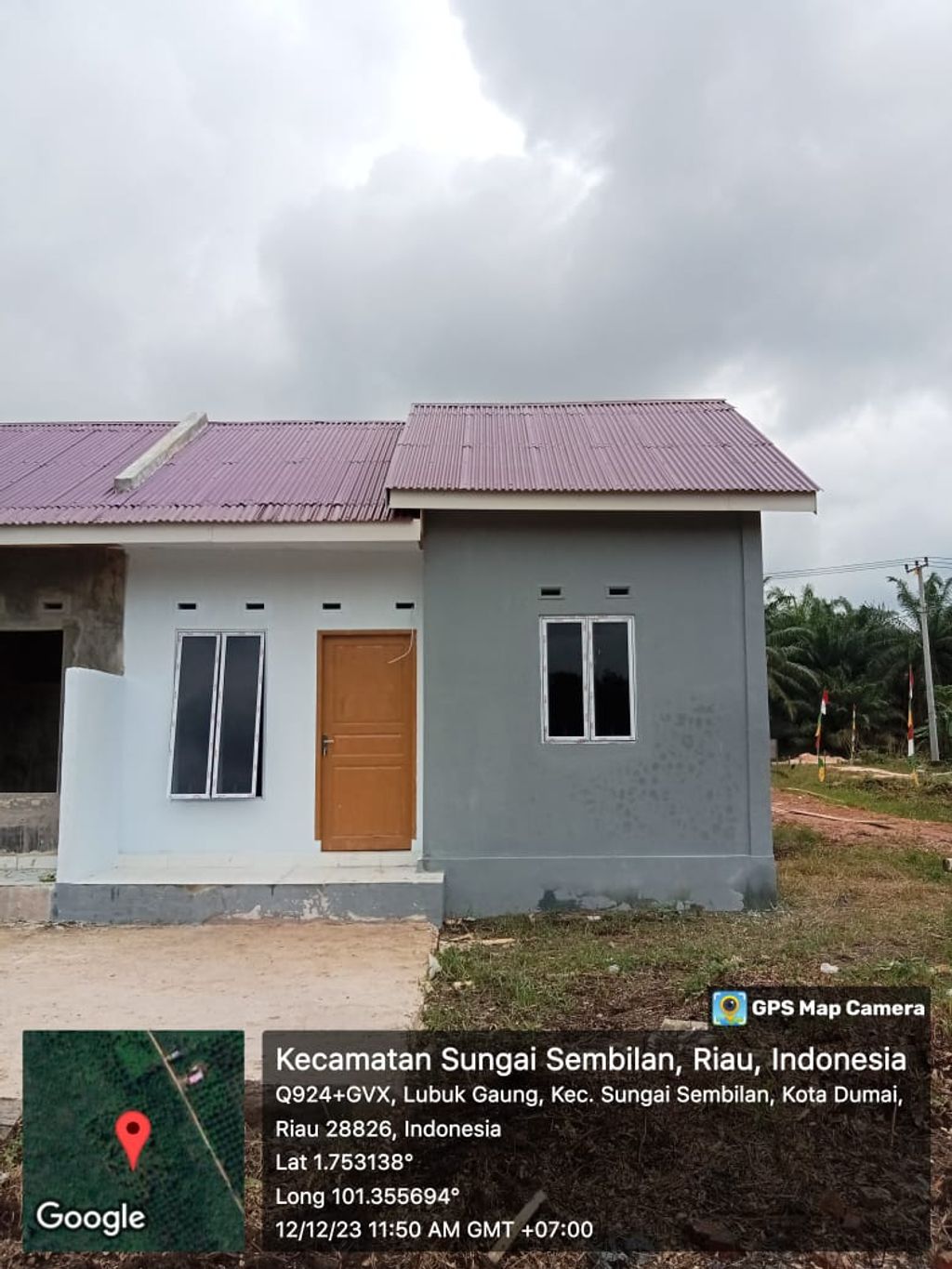 foto tampak rumah tipe 36 perumahan A5 Residence