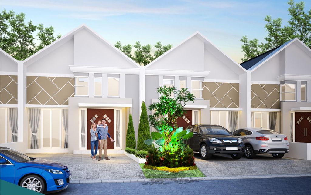 foto tampak rumah tipe ORCHID perumahan TAMAN WISATA REGENCY