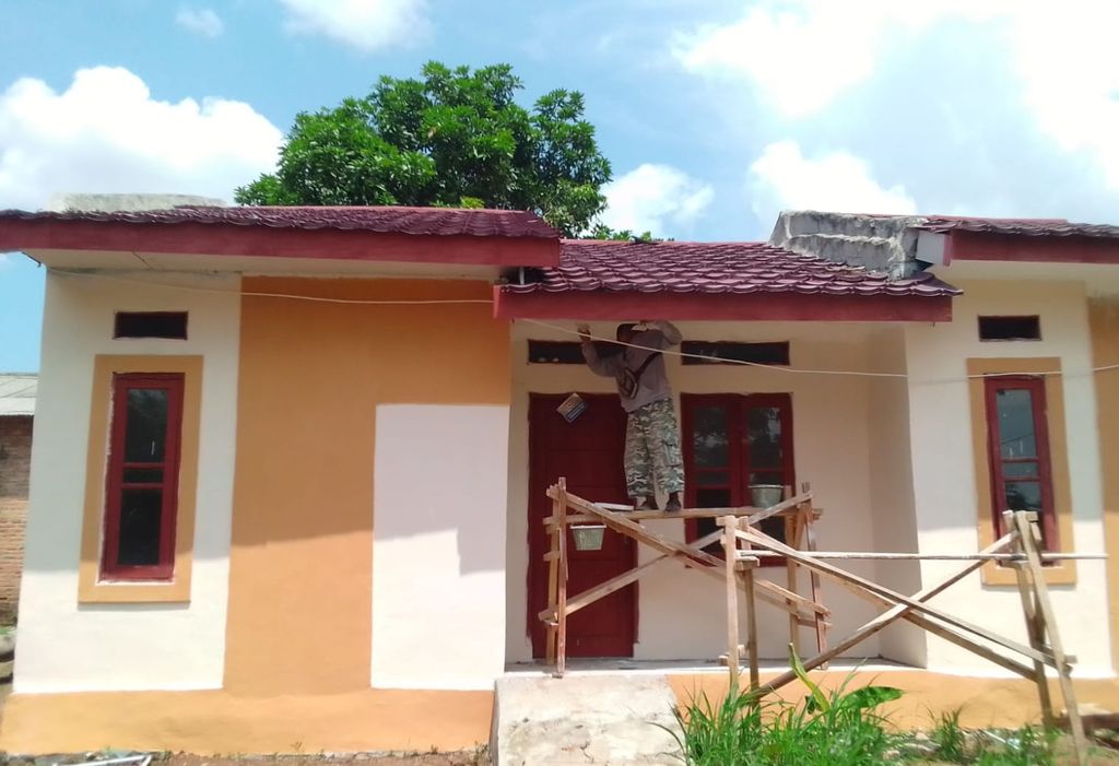 foto tampak rumah tipe 36/106 perumahan seputih Jaya Indah