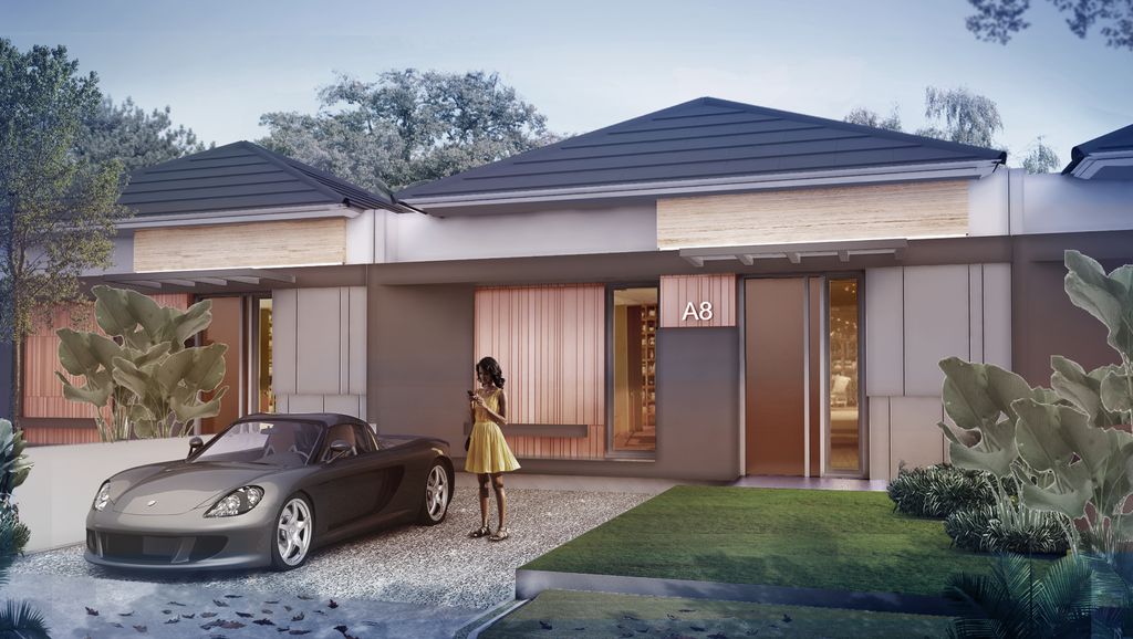 foto tampak rumah tipe NON HOOK perumahan PONDOK PERMAI BANGUNTAPAN 2