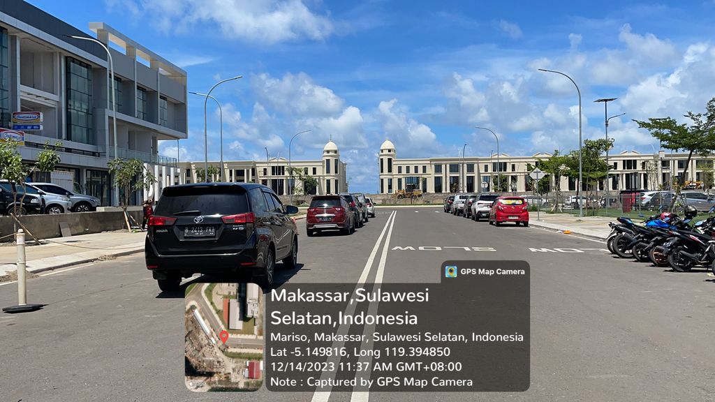 foto posisi tengah perumahan CitraLand City CPI Makassar