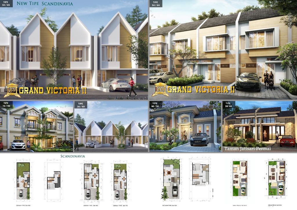 foto denah rumah tipe 54/61.SD perumahan Grand Victoria 2