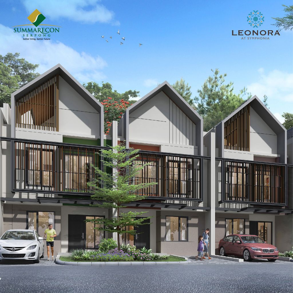 foto tampak rumah tipe L6 STD Deluxe perumahan CLUSTER LEONORA