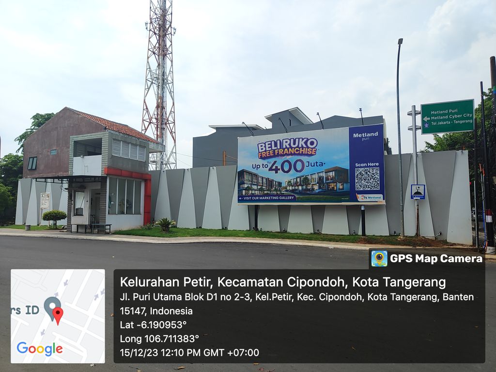 foto gerbang perumahan METLAND PURI 2023
