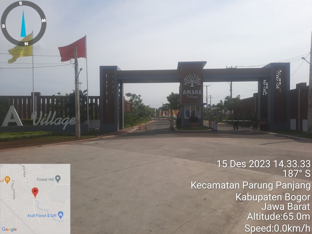 foto gerbang perumahan AMARA VILLAGE
