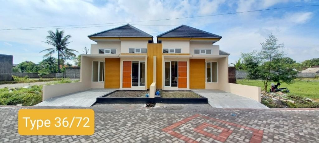 foto tampak rumah tipe 36 perumahan GRAND ZAMZAM PLATINUM