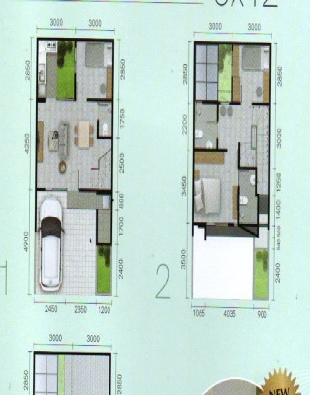 foto denah rumah tipe RUMAH ( 6X12 Attic ) perumahan GRAND EASTERN