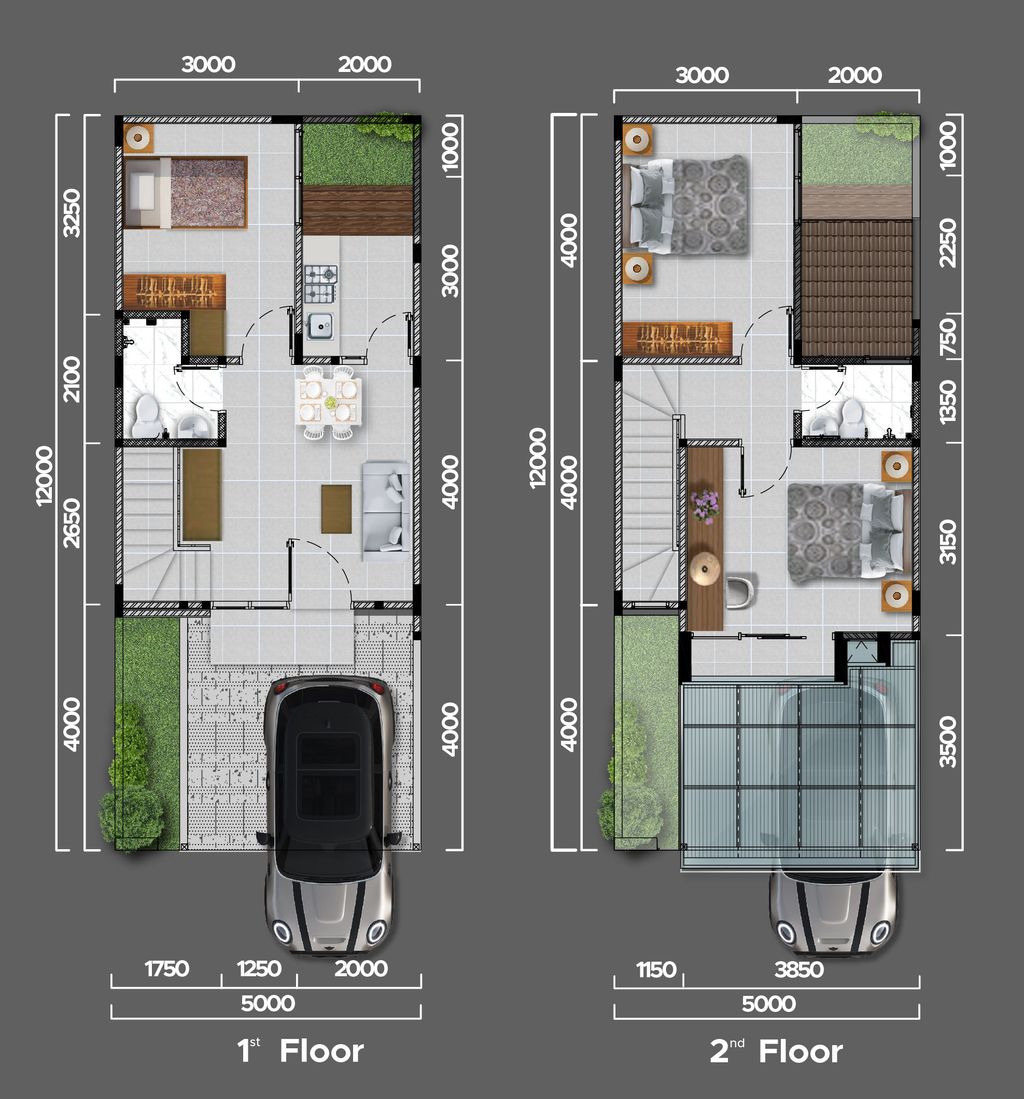 foto denah rumah tipe Galvestone Hoek ( L 6 ) perumahan CITRAGRAN CIBUBUR - TERRACE GARDEN
