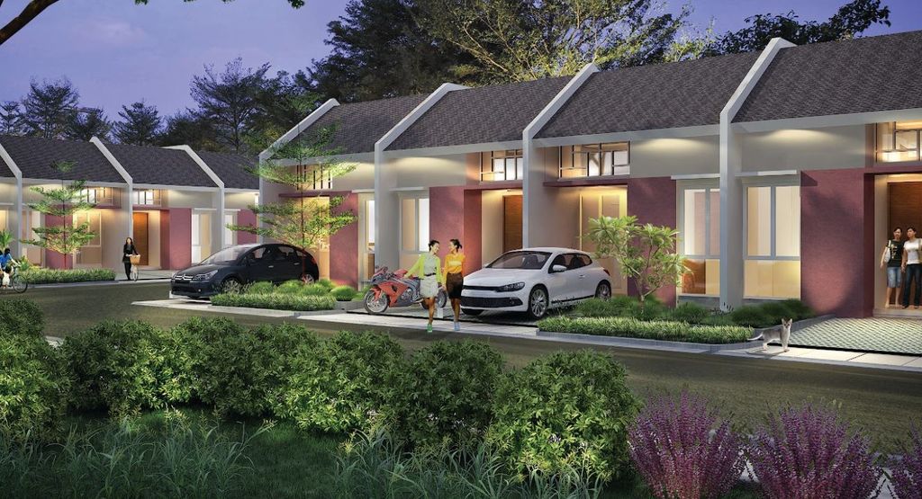 foto tampak rumah tipe DAKOTA2 407 perumahan Grand Mutiara Gading
