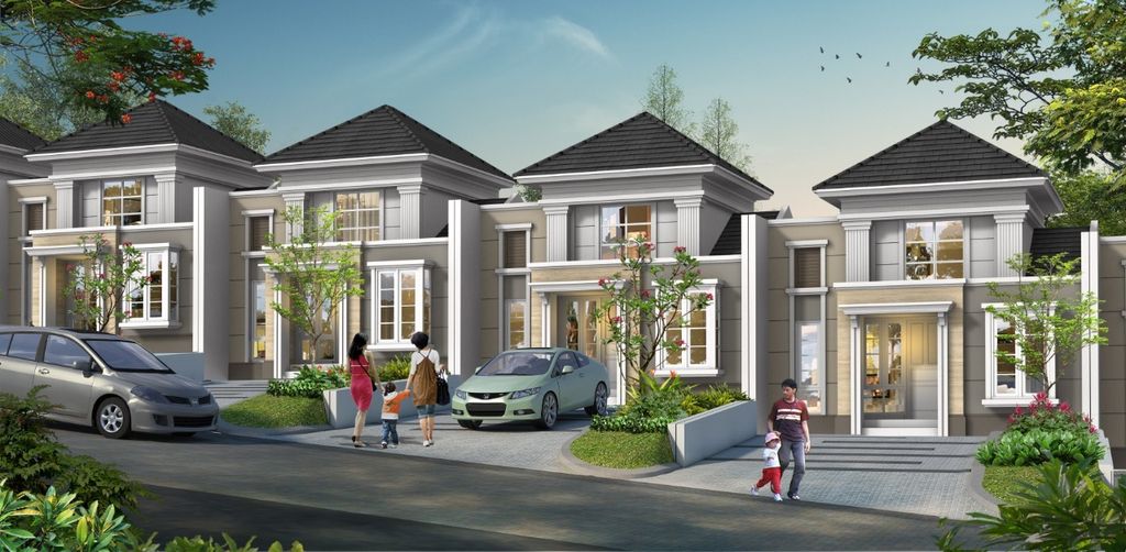 foto tampak rumah tipe CROCUS RC perumahan Perumahan CitraGarden Malang