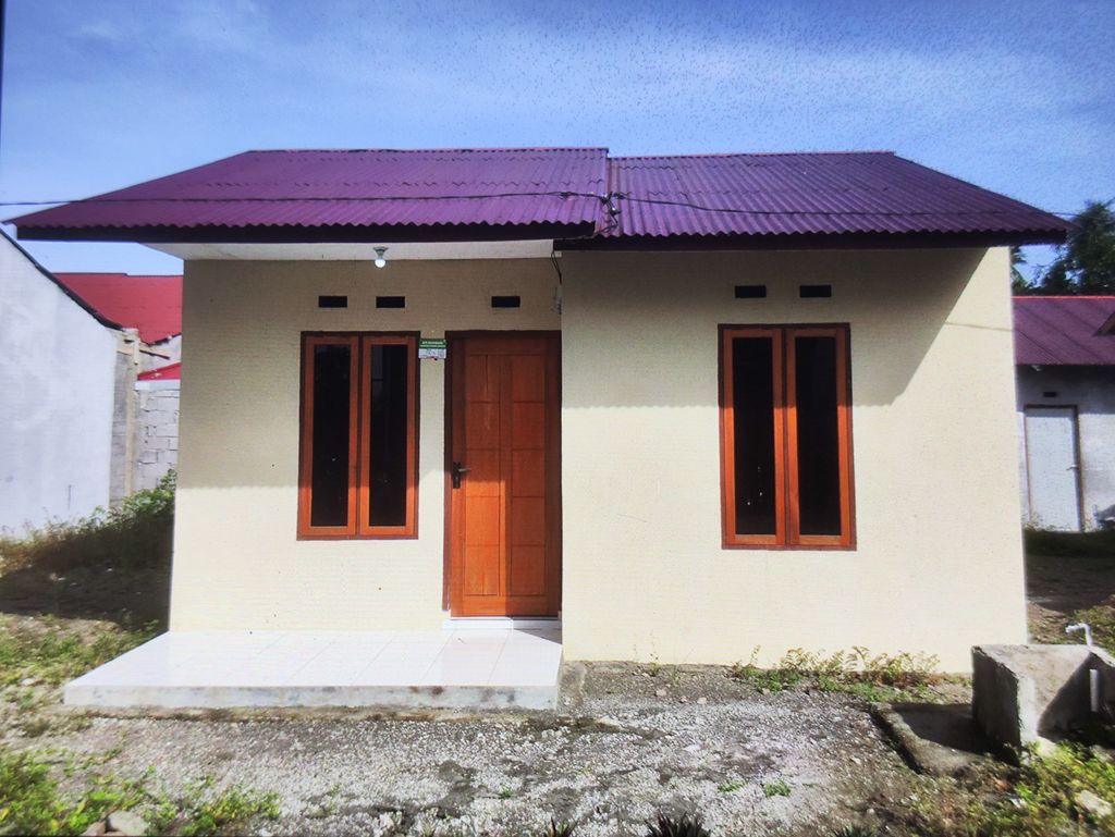foto contoh rumah perumahan Nusantara Indah Lestari Danowudu