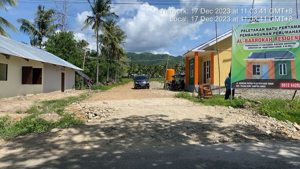 foto posisi tengah perumahan AL BAAROKAH RESIDENT
