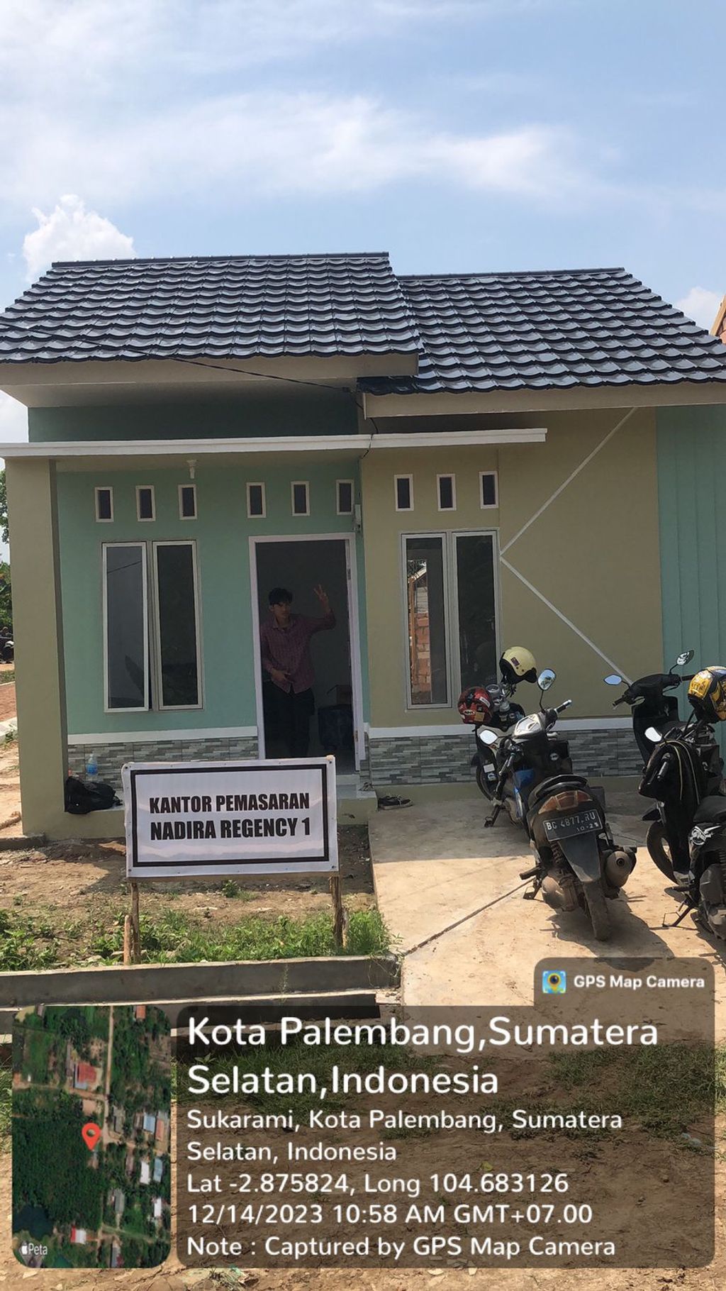foto tampak rumah tipe 36 perumahan NADIRA REGENCY 1