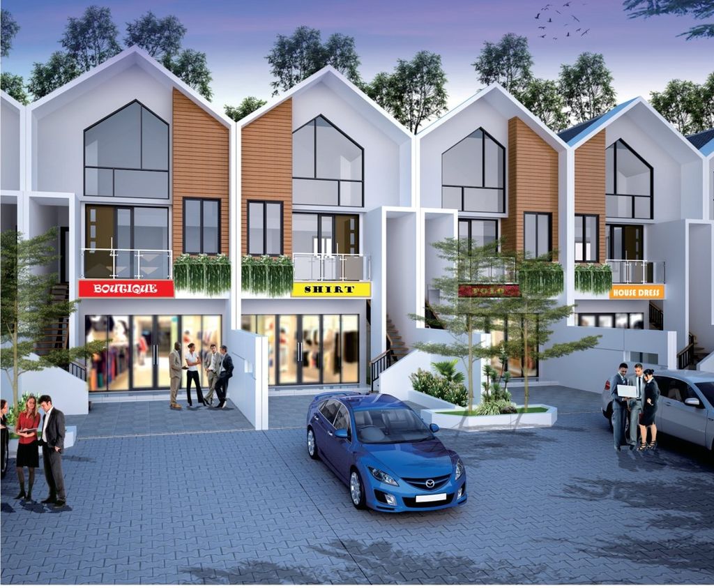 foto tampak rumah tipe SHOWHOUSE MEZZANINE perumahan NATURA RESIDENCES
