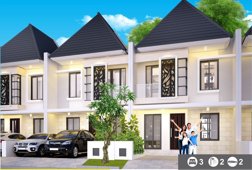 foto tampak rumah tipe NEW HAZELNUT (KHUSUS) perumahan NATURA RESIDENCES