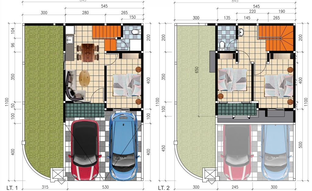 foto denah rumah tipe NEW HAZELNUT POJOK (C5-8) perumahan NATURA RESIDENCES