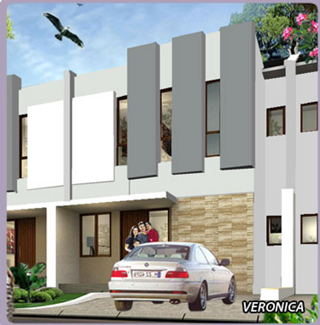 foto tampak rumah tipe VERONICA perumahan CASA JARDIN RESIDENCE