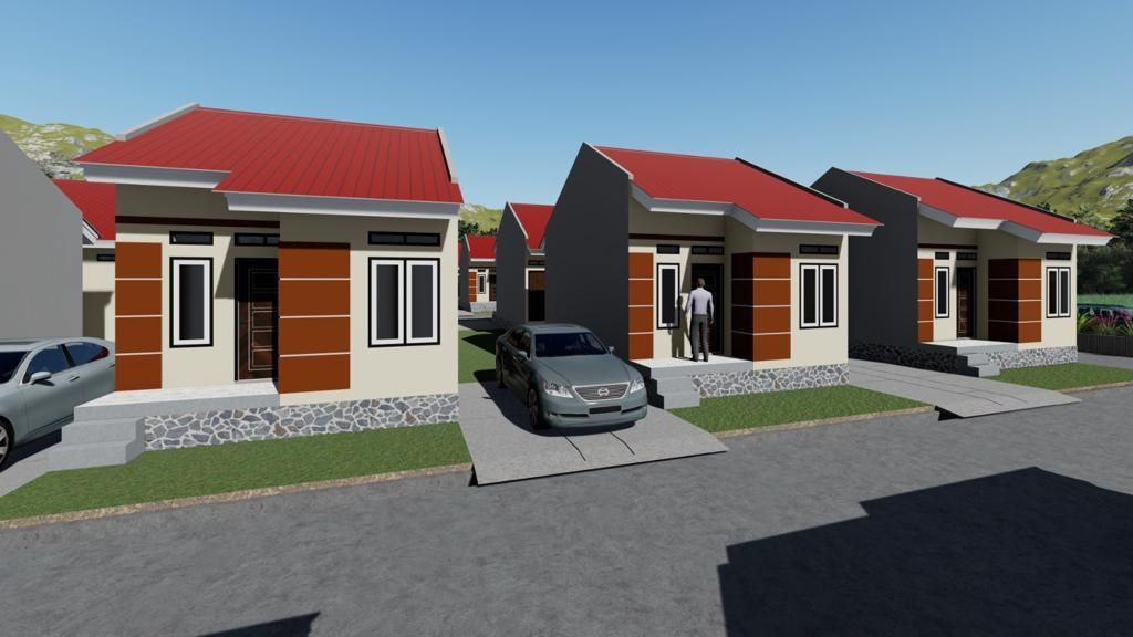 foto tampak rumah tipe 36 perumahan GRAND VIDI LESTARI