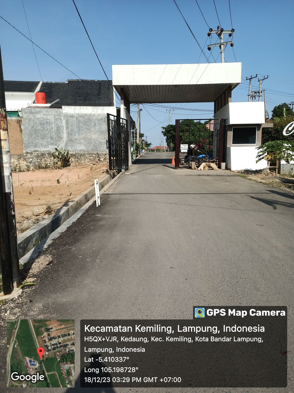 foto gerbang perumahan Green Kemiling Residence