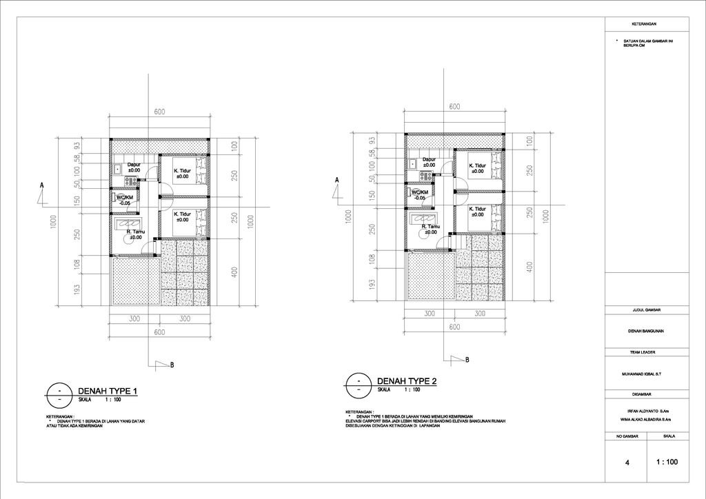 foto denah rumah tipe 30/60 perumahan de kareumbi residence
