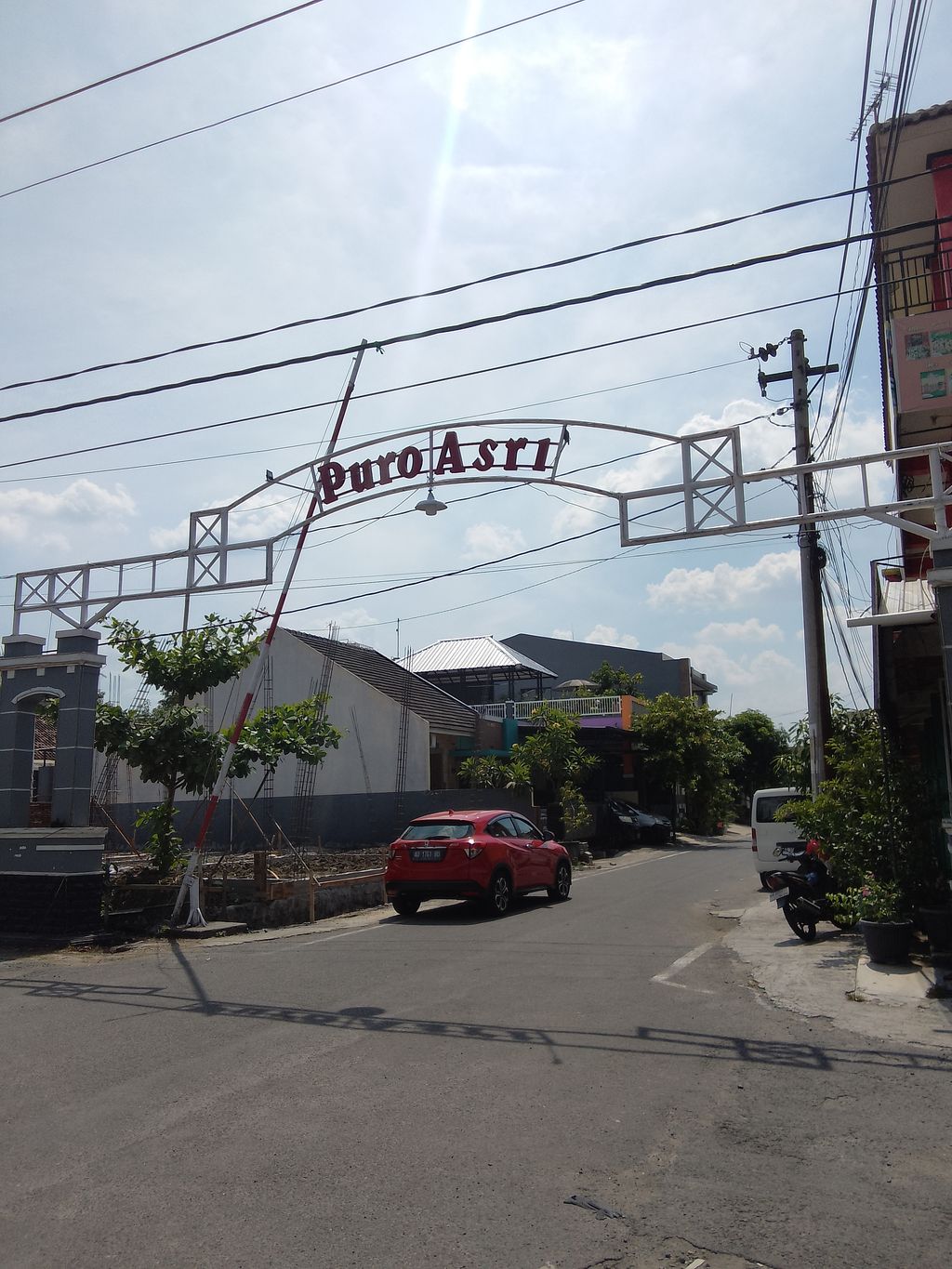 foto gerbang perumahan PURO ASRI