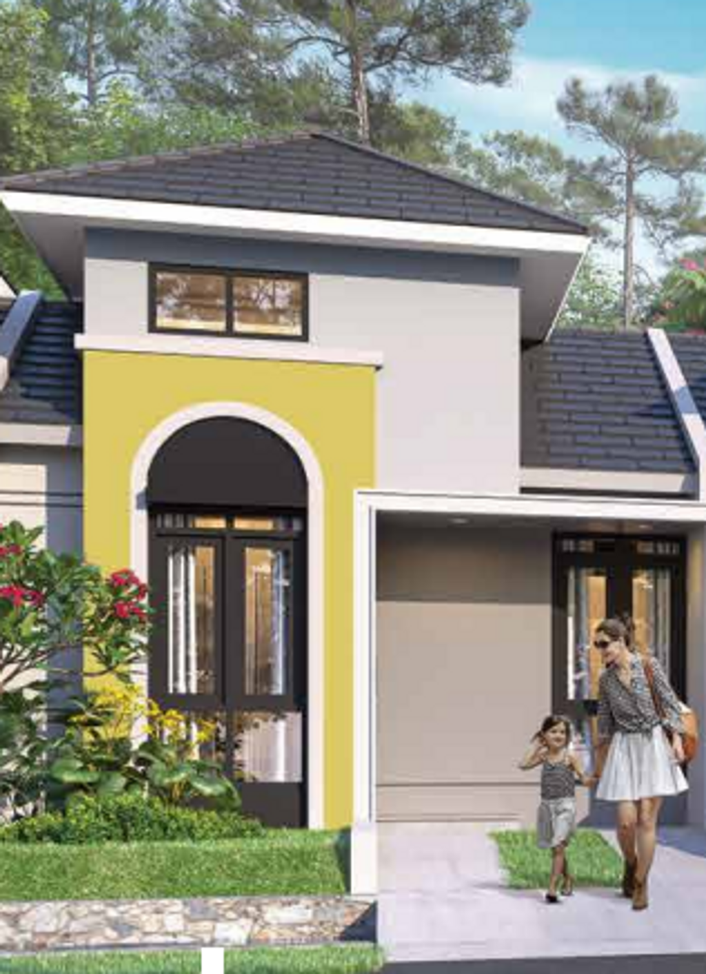 foto tampak rumah tipe I STD - STANDARD perumahan AGATE