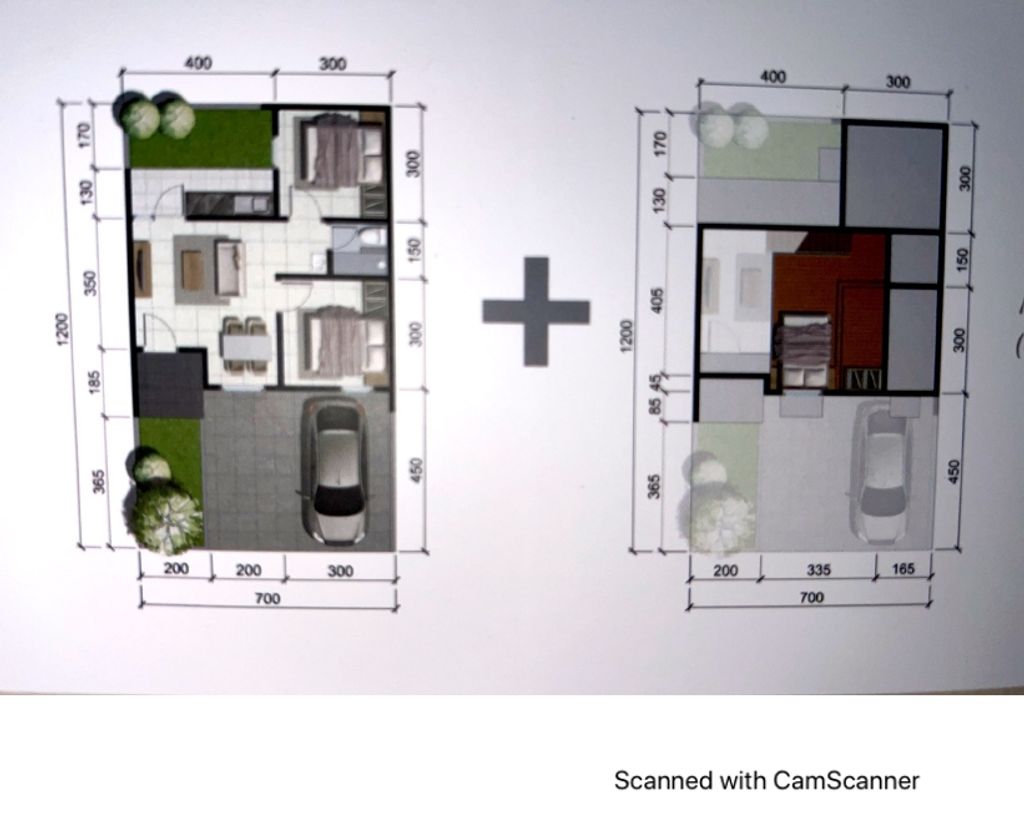 foto denah rumah tipe DIXIE perumahan SKYVILLE RESIDENCE