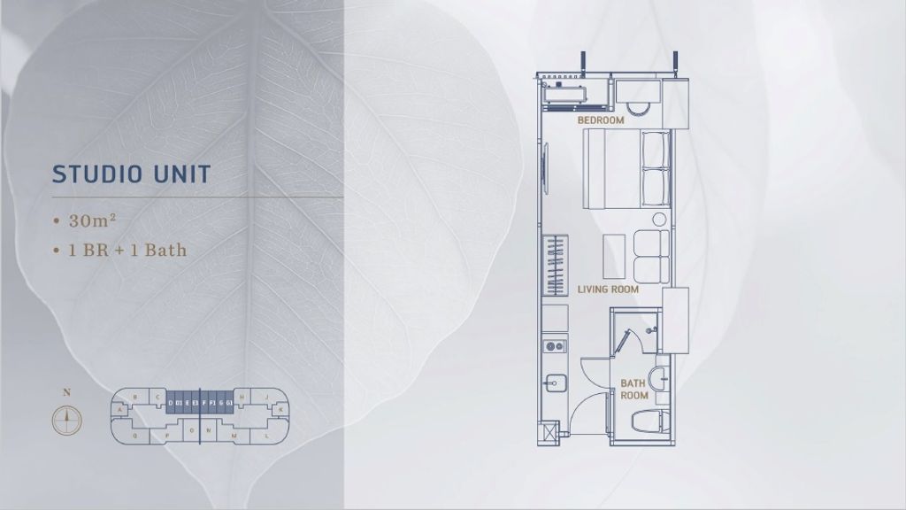 foto denah rumah tipe Studio perumahan SQ RES