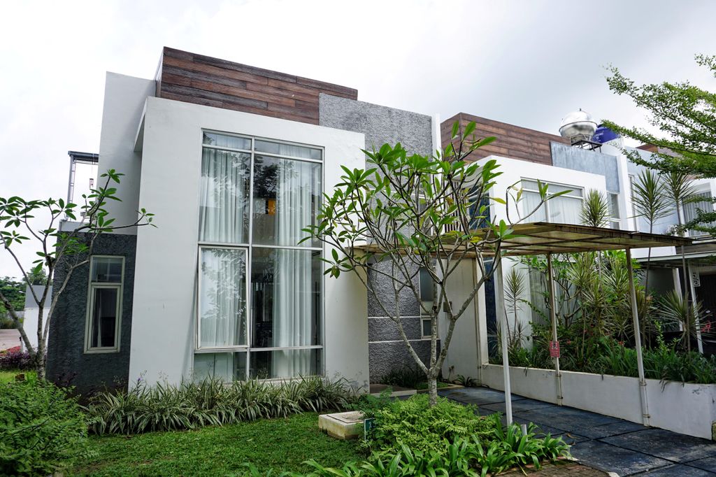foto tampak rumah tipe Cordia perumahan THE SPRING RESIDENCE