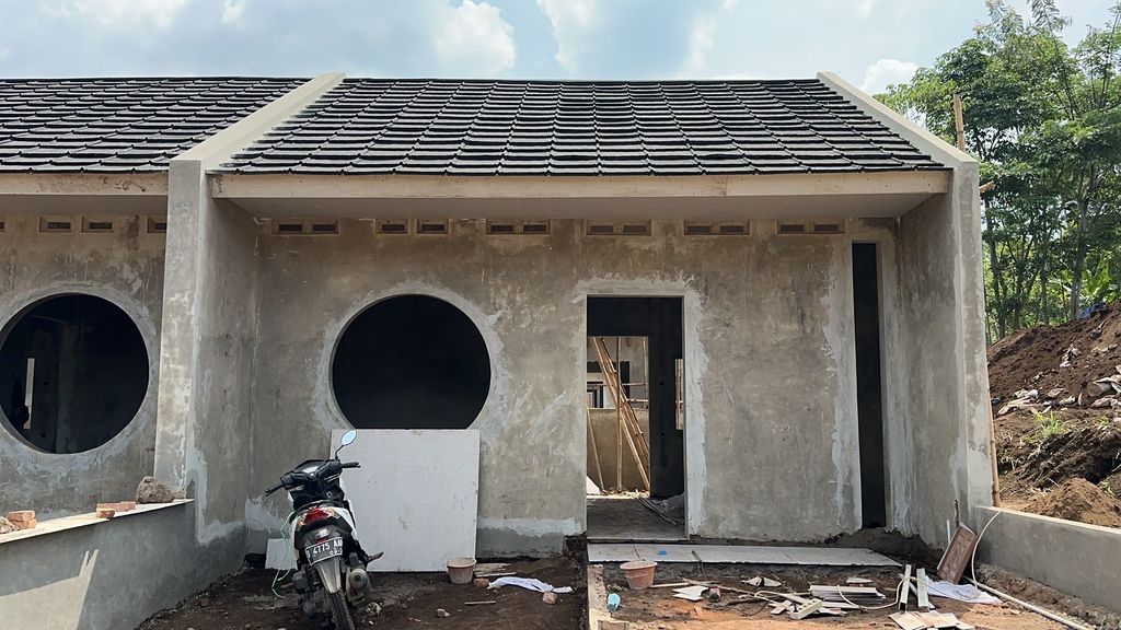 foto tampak rumah tipe DAEGU perumahan KLARAS GRAND VILLAGE