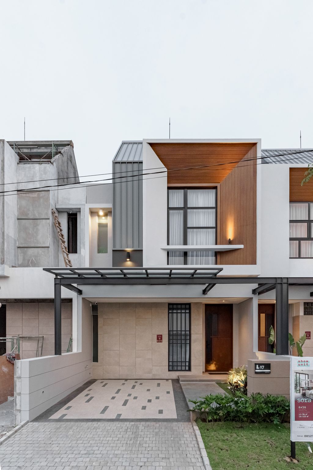 foto tampak rumah tipe KIRA3 perumahan Akeno