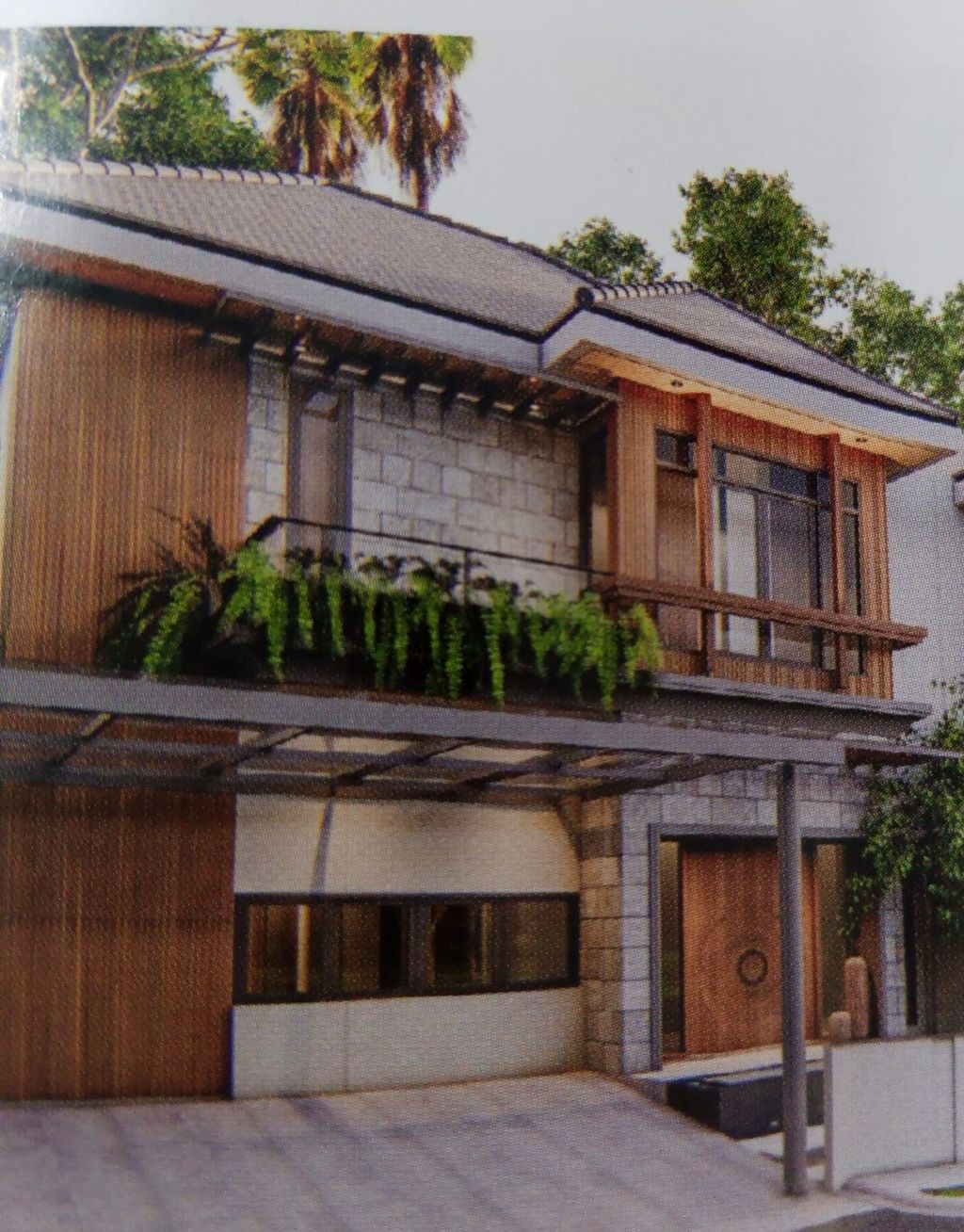 foto tampak rumah tipe MAGNOLIA EXTENDED perumahan THE GRANDIS