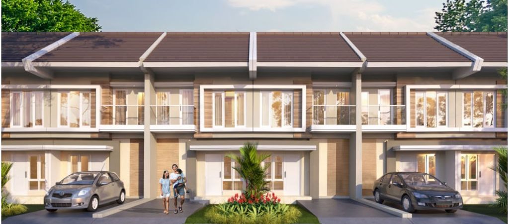 foto tampak rumah tipe SERENGETI perumahan PARADISE SERPONG CITY BLOK J