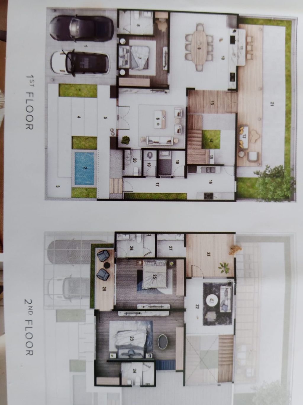 foto denah rumah tipe FOLIA EXTENDED perumahan THE GRANDIS