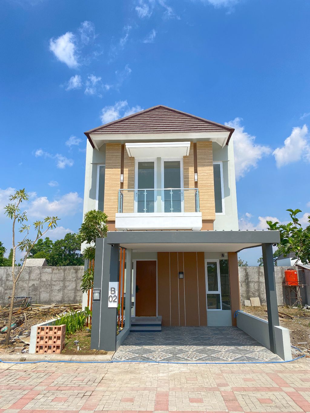 foto tampak rumah tipe 78 perumahan Grand Harmoni Maguwo