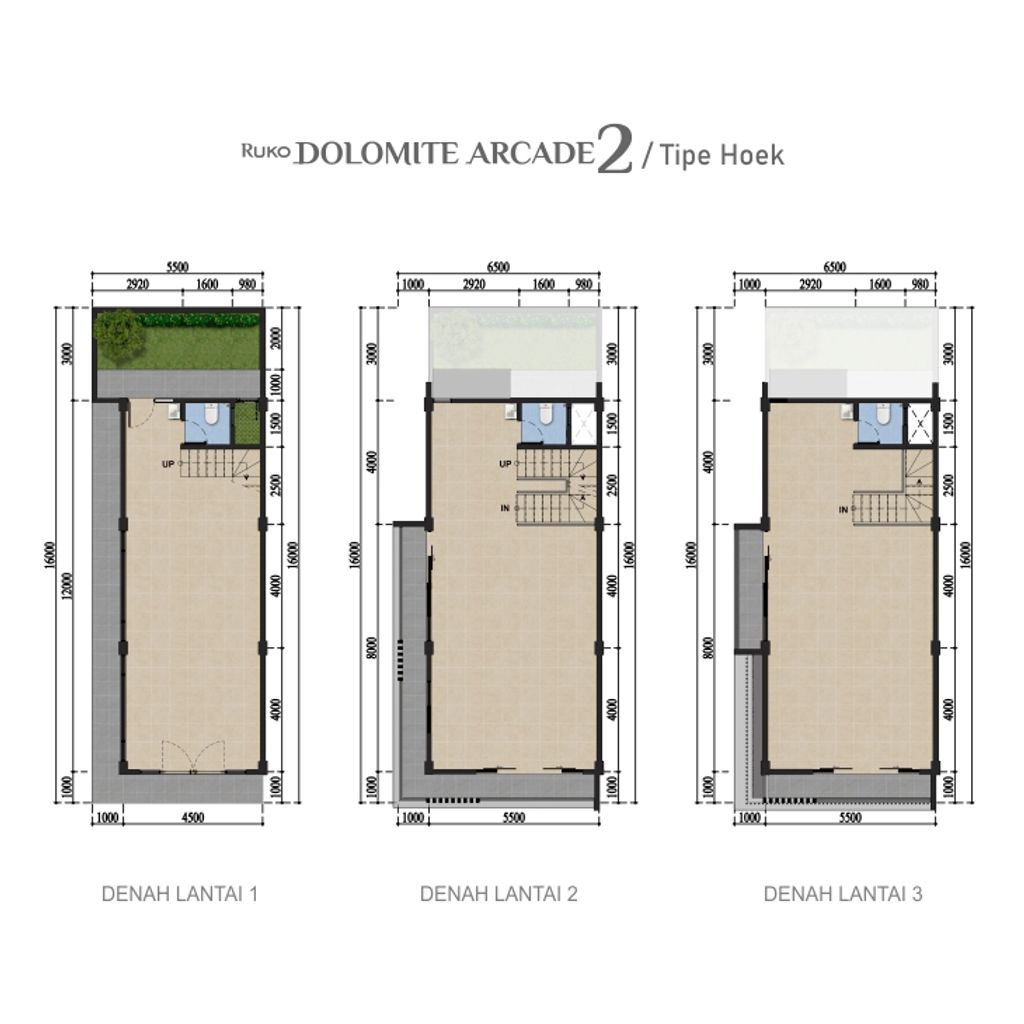 foto denah rumah tipe Rukan D7 188 / 88 perumahan Duta Indah Residence - Rukan Emerald