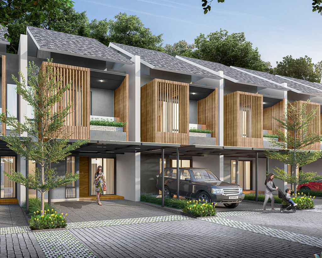 foto tampak rumah tipe V6 perumahan TAMAN SEMANAN INDAH - CLUSTER VIRYA SEMANAN
