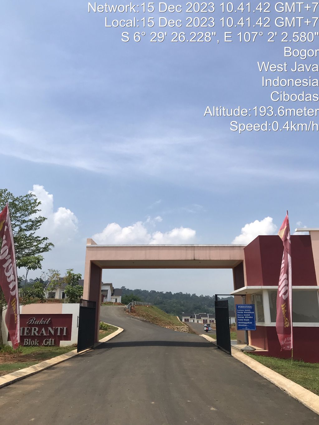 foto gerbang perumahan CITRAINDAH CITY BUKIT MERANTI