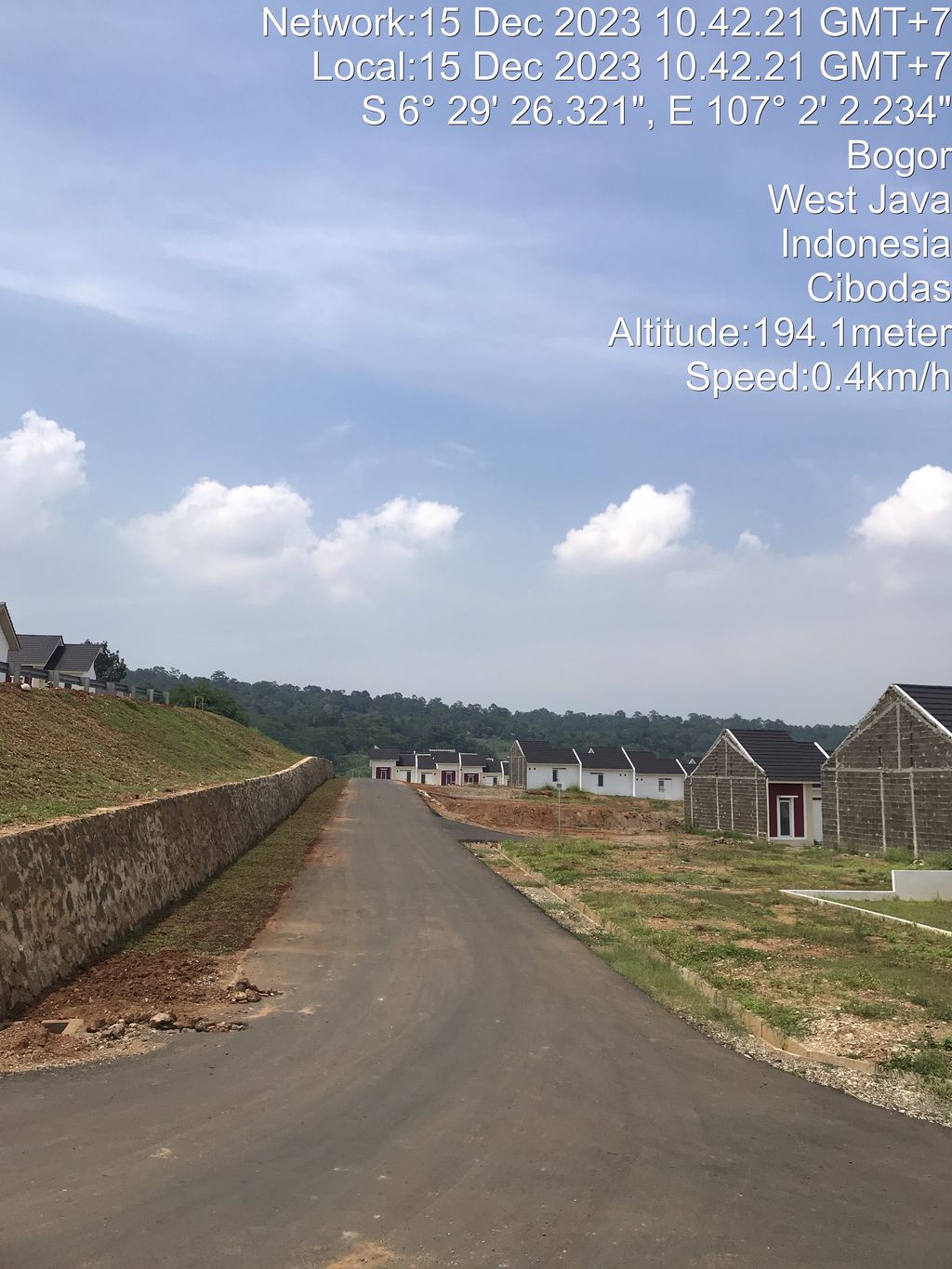 foto posisi tengah perumahan CITRAINDAH CITY BUKIT MERANTI