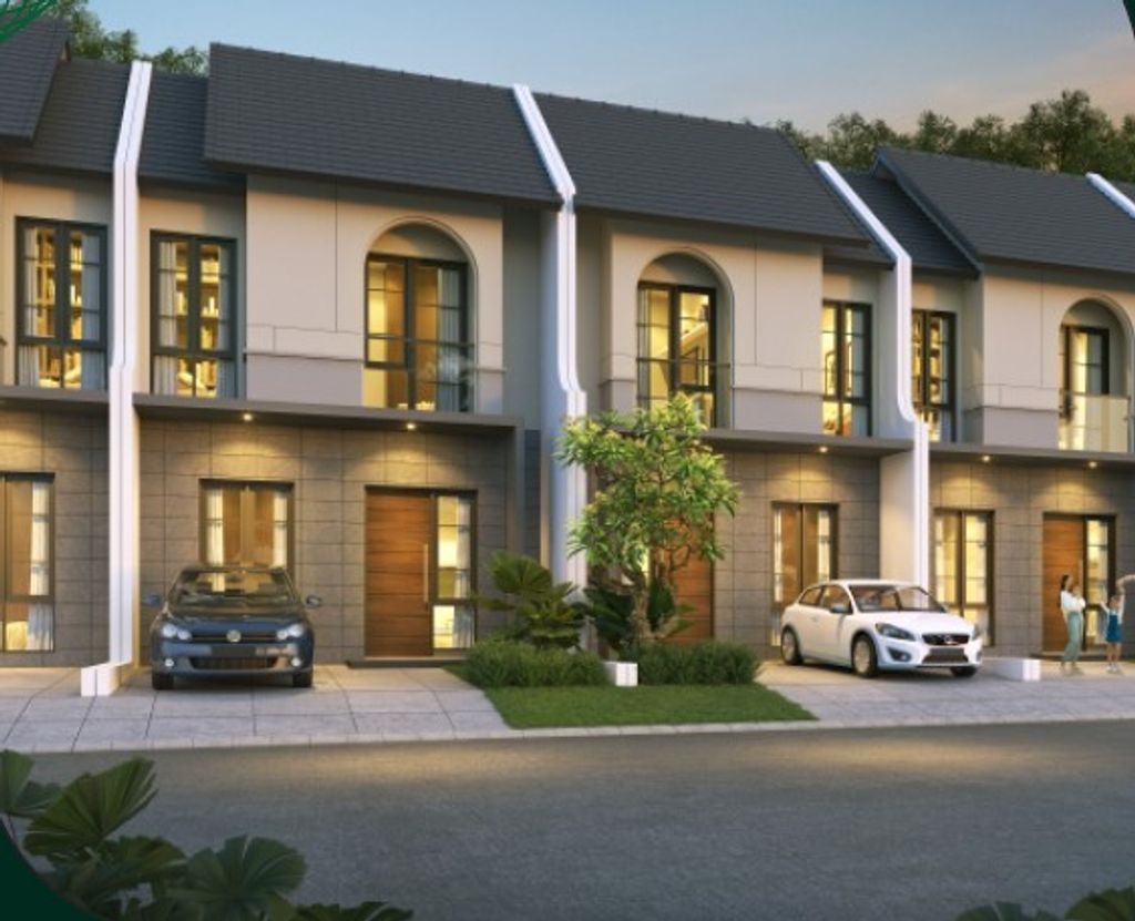 foto tampak rumah tipe LEBAR 6 MONTANA 1 perumahan Citra Land Cibubur