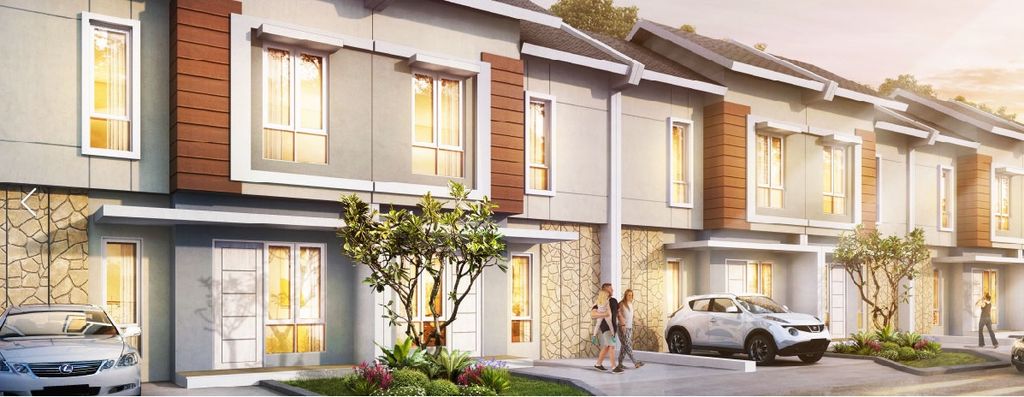 foto tampak rumah tipe SOLSTICE perumahan PARADISE SERPONG CITY BLOK J