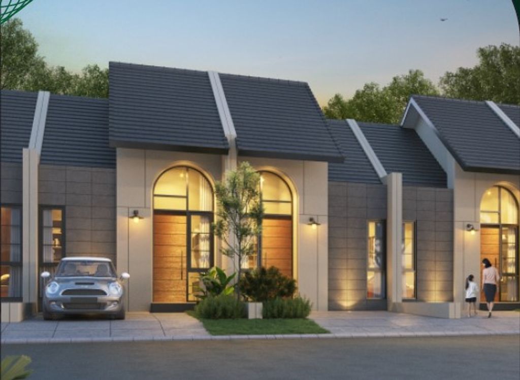 foto tampak rumah tipe LEBAR 5 MONTANA 5A perumahan Citra Land Cibubur