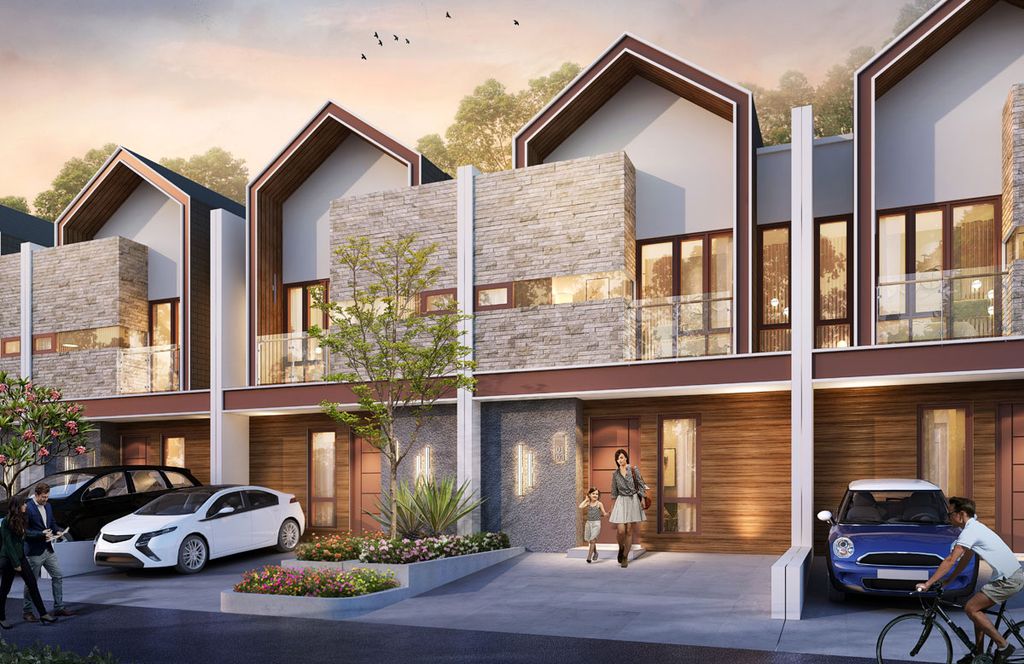 foto tampak rumah tipe HOYA 48/72 perumahan NIRWANA HILL (NH)