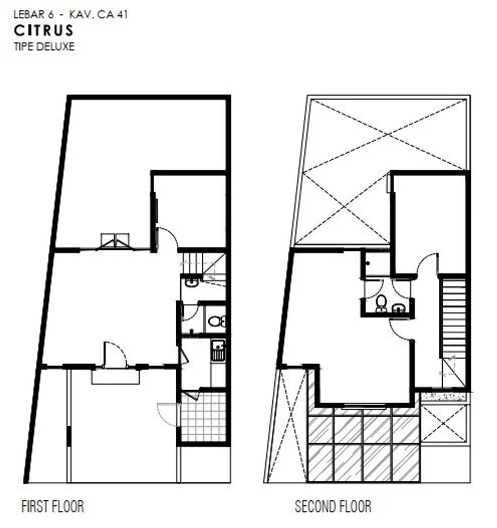 foto denah rumah tipe CITRUS CUSTOM CA 41 perumahan GRAND HARVEST