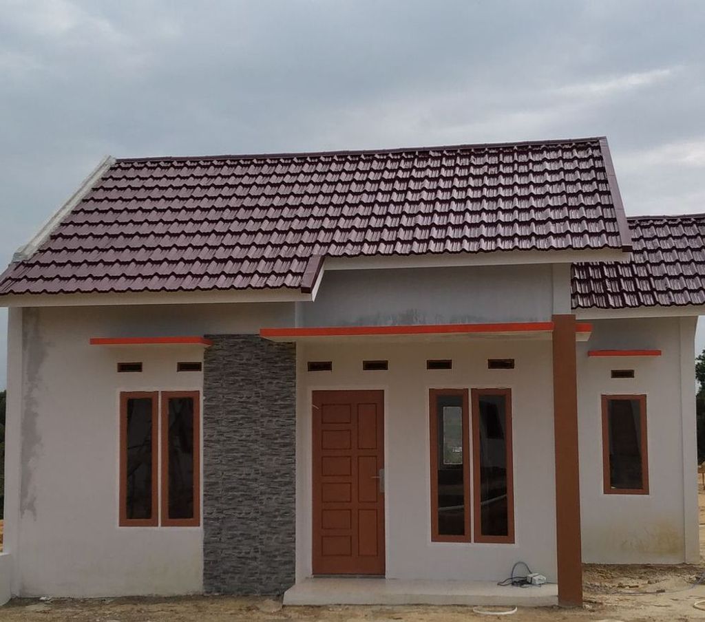 foto tampak rumah tipe RSH 36 perumahan Pesona Budi Luhur Tahap 2
