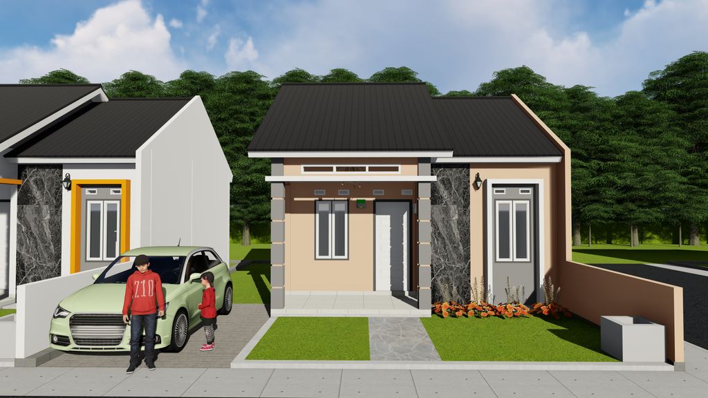 foto tampak rumah tipe 36 Bersubsidi perumahan Zacky Regency