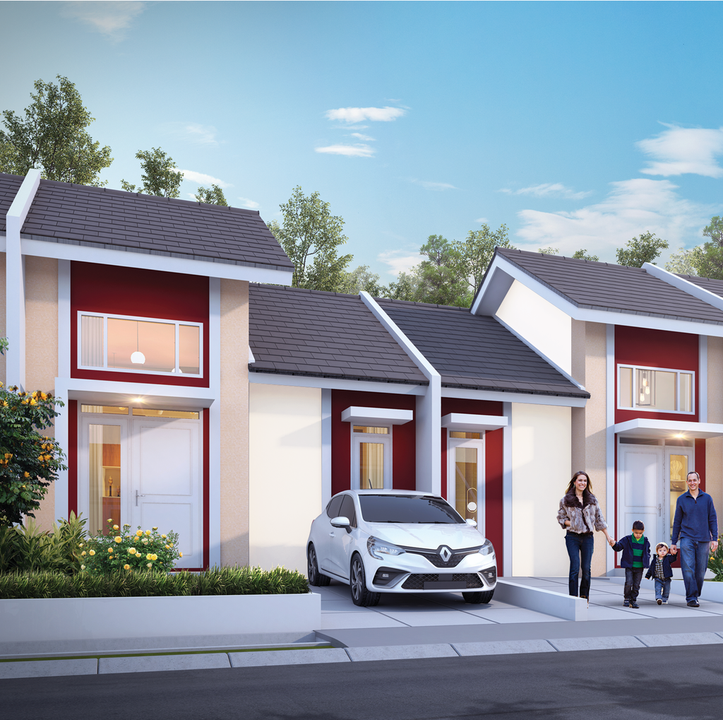 foto tampak rumah tipe Meranti 3 perumahan CITRAINDAH CITY BUKIT MERANTI