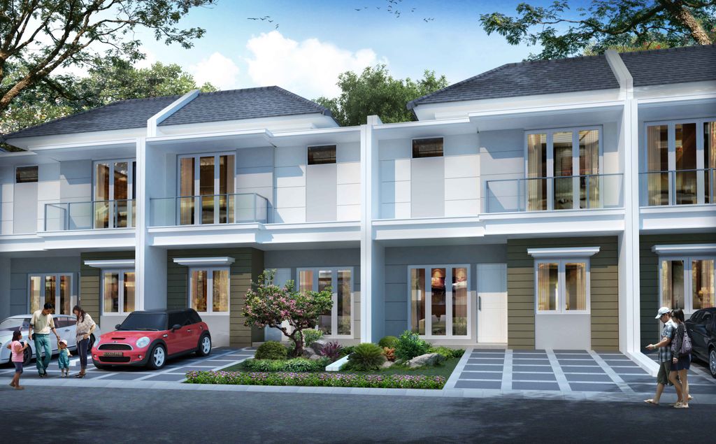 foto tampak rumah tipe 91/84 perumahan ROYAL SPRING 1 TAHAP 2